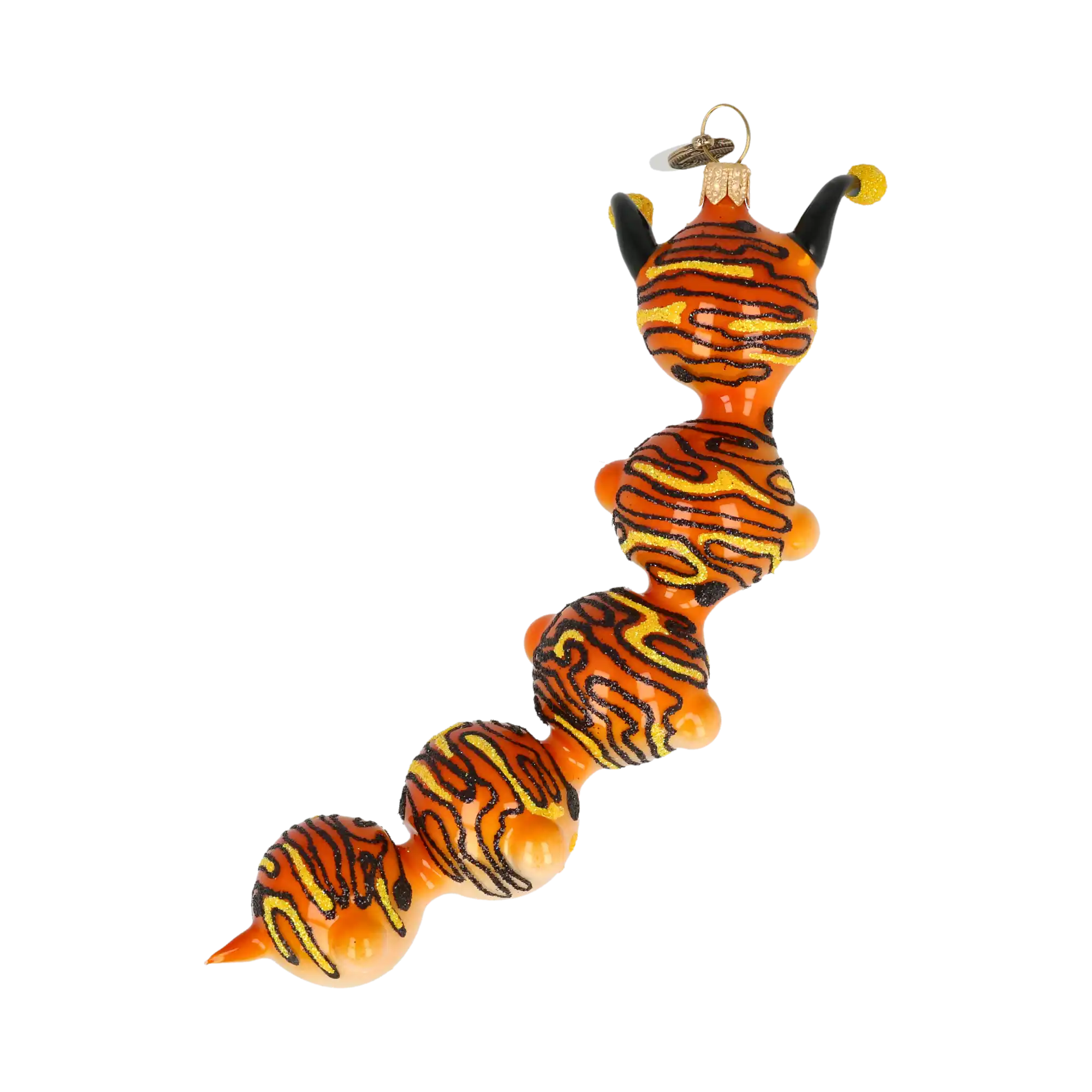 Gąsienica Tygrysek Szklana Ozdoba Dżdżownica