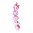 Load image into Gallery viewer, Earthworm Joyful Dot. Handmade Glass Christmas ornament. 2022-013
