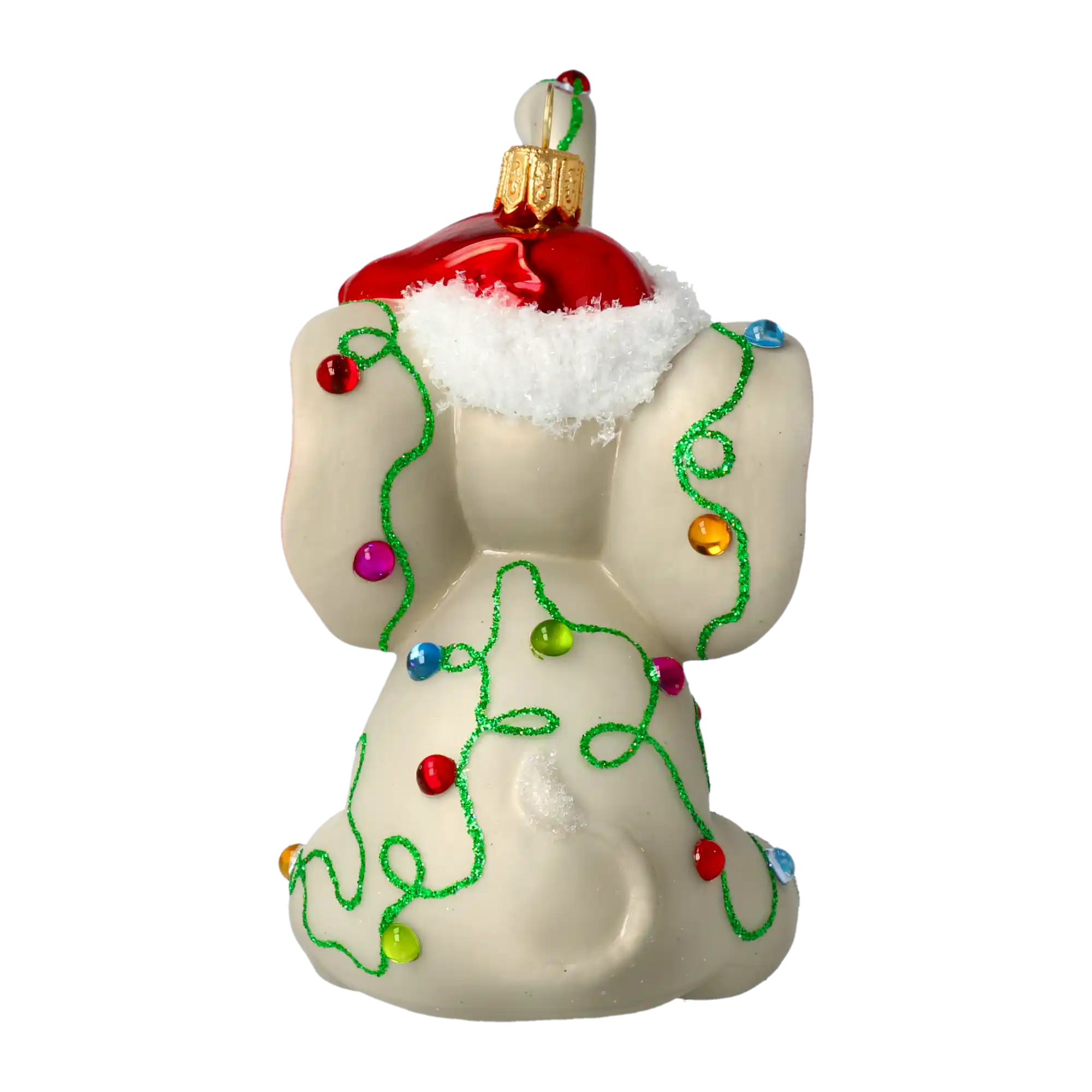 Słonik zaplątany w światełka Słoń Szklana Ozdoba