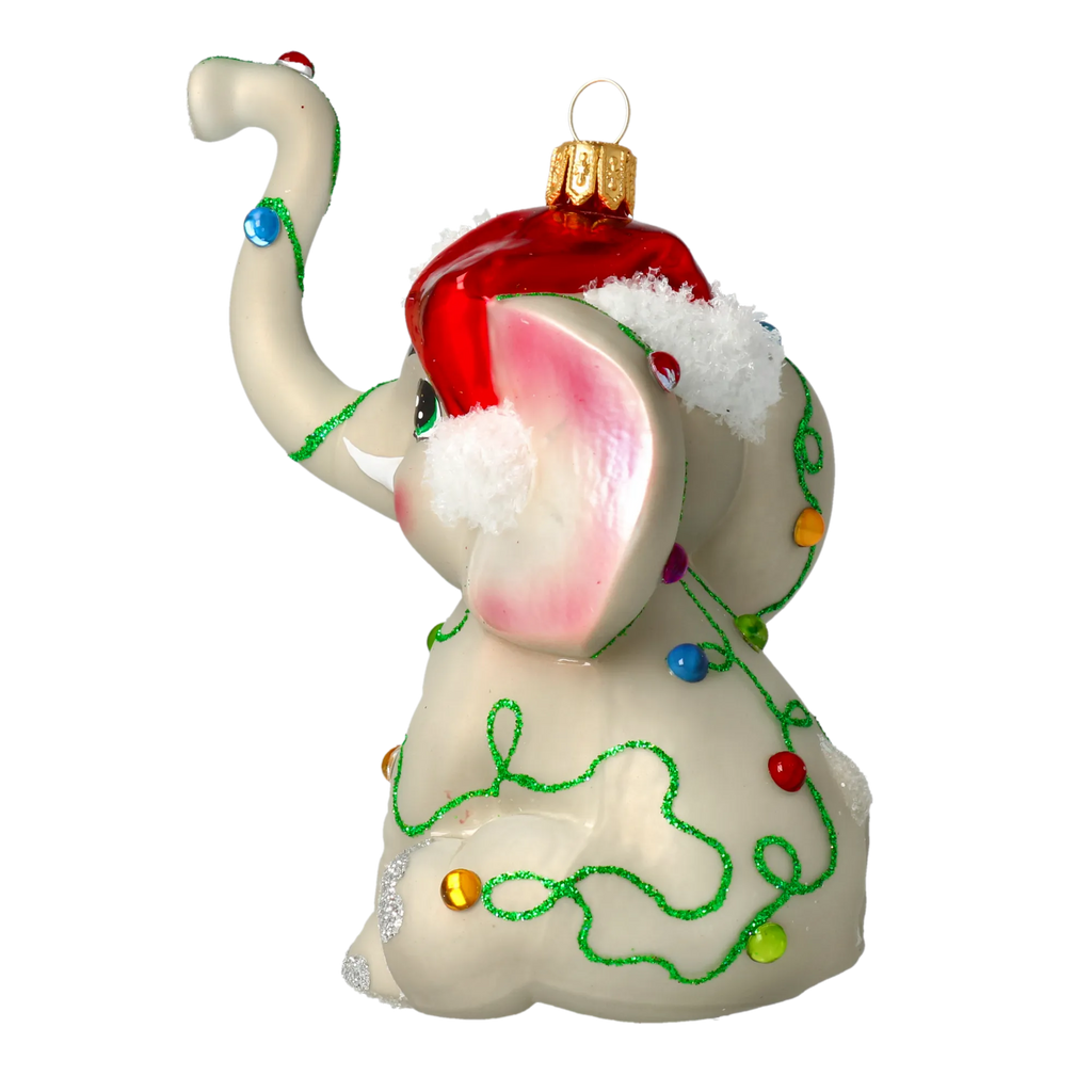 Jubilant Gentle Emissary | Hand-Painted Glass Ornament | Blubom 2022-014