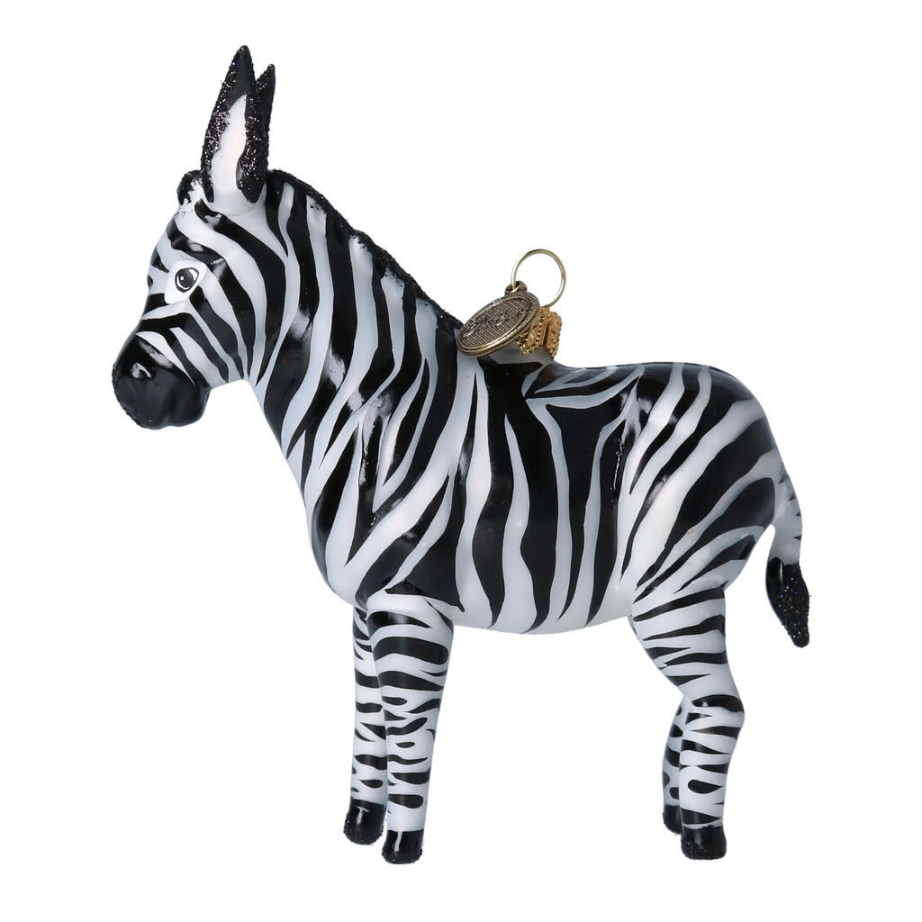 Stately Midnight Nomad | Hand-Painted Glass Ornament | Blubom 2022-021
