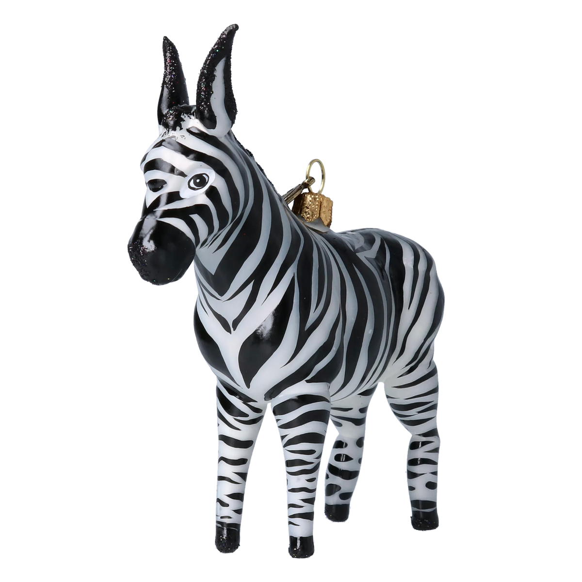 Stately Midnight Nomad | Hand-Painted Glass Ornament | Blubom 2022-021