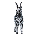 Załaduj obraz do przeglądarki galerii, Serengeti Zebra Premium christmas glass ornament 2022-021
