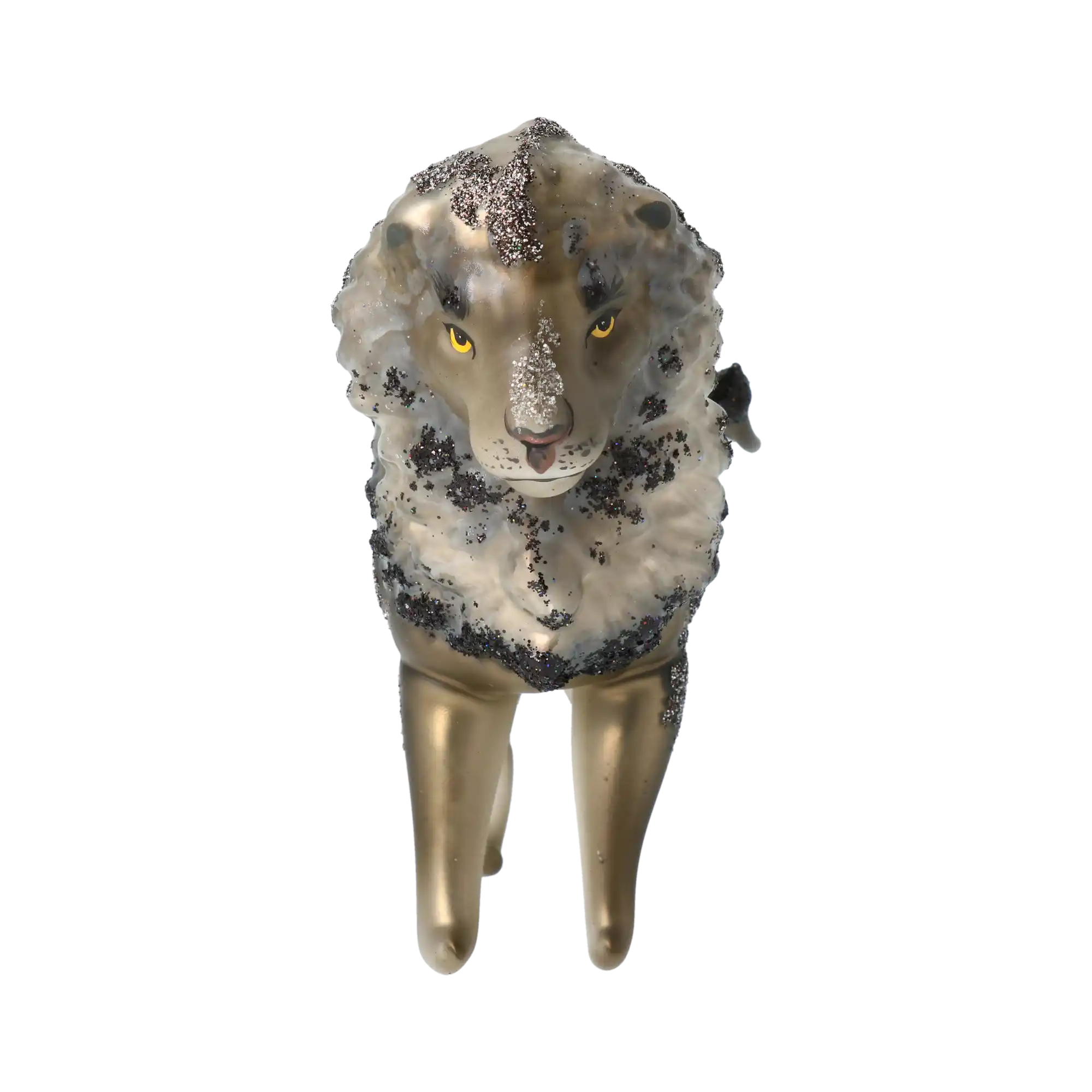 Srebrny Lew Szklana Ozdoba