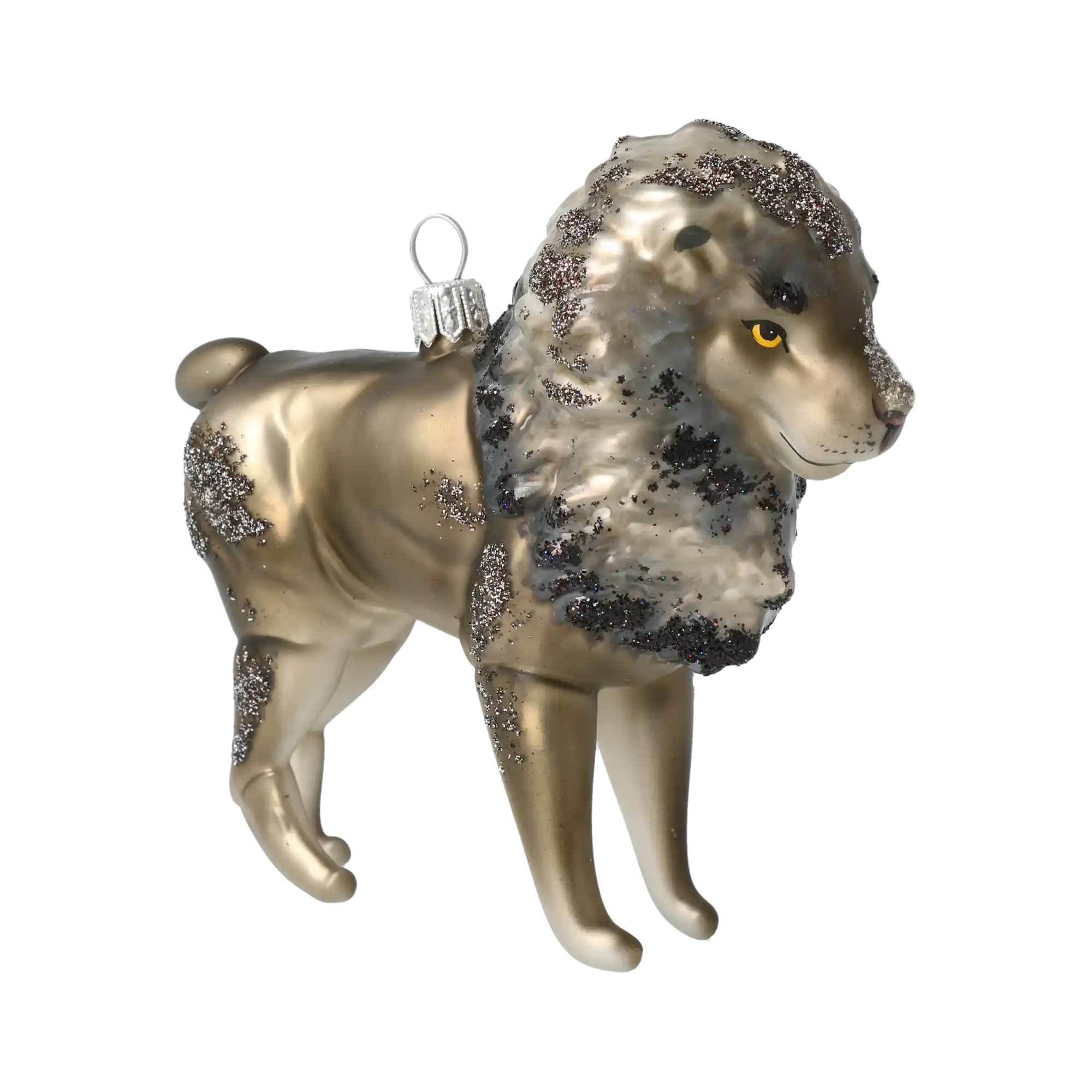 Srebrny Lew Szklana Ozdoba