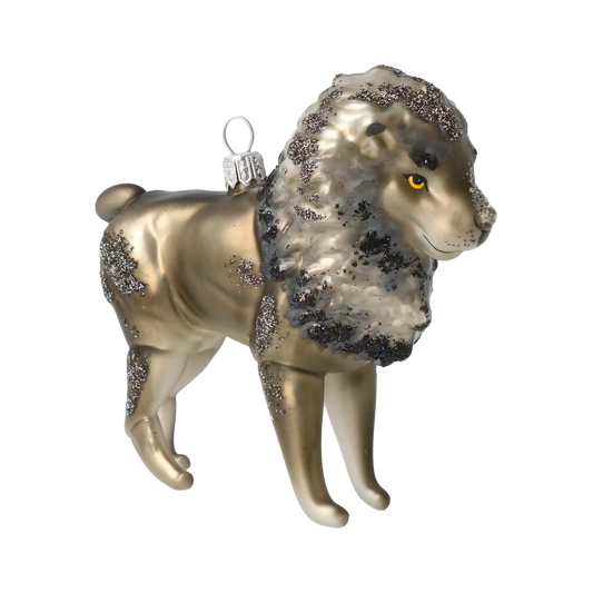 Srebrny Lew Szklana Ozdoba