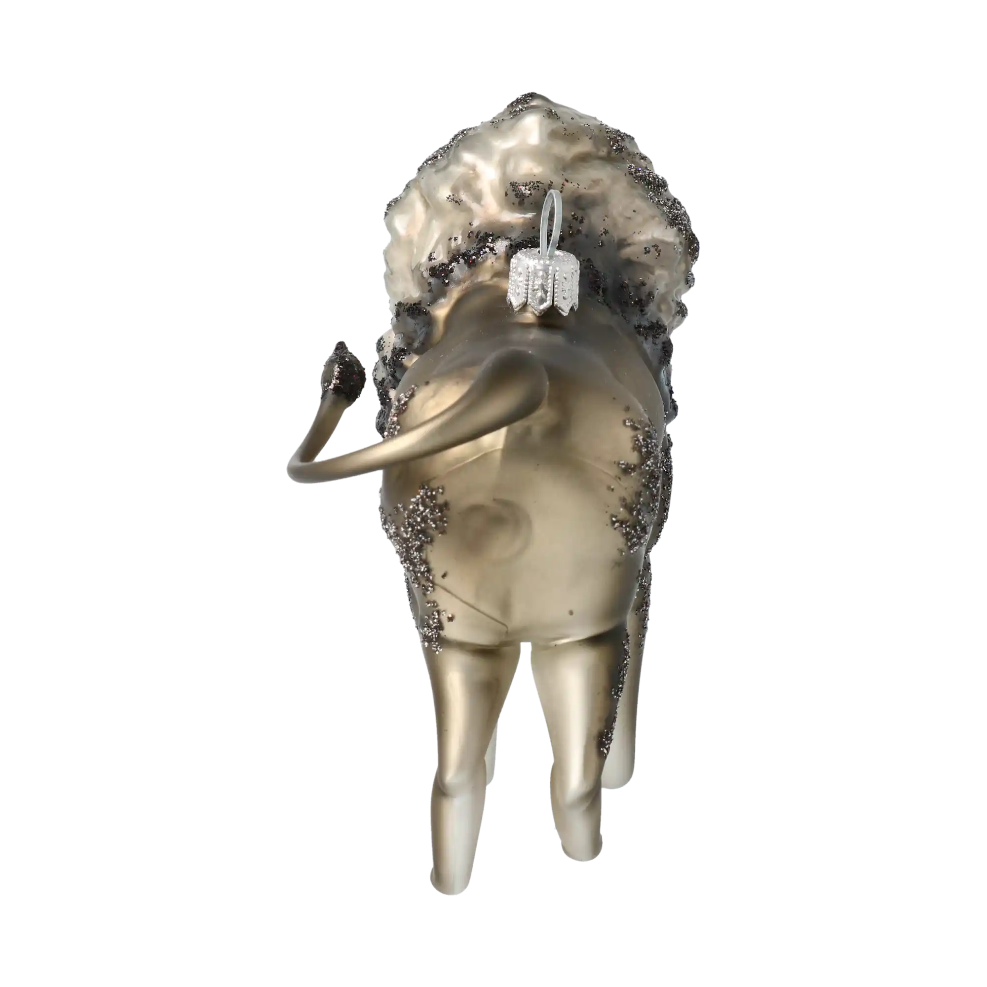 Srebrny Lew Szklana Ozdoba