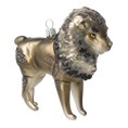 Load image into Gallery viewer, Silver Mane Lion Glass Ornament  Handmade Glass Christmas ornament. 2022-022
