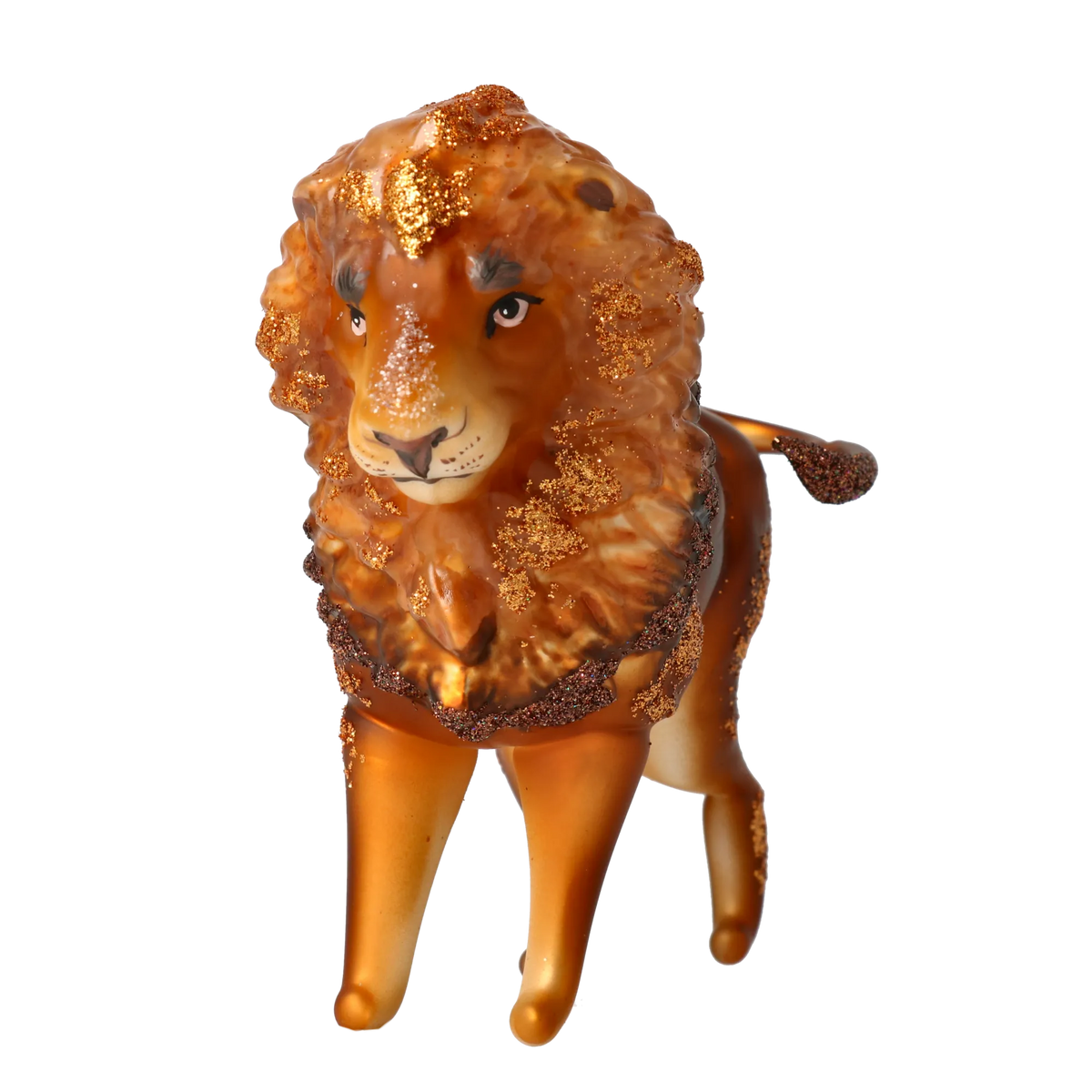 Tawny Sovereign | Hand-Painted Glass Ornament | Blubom 2022-023