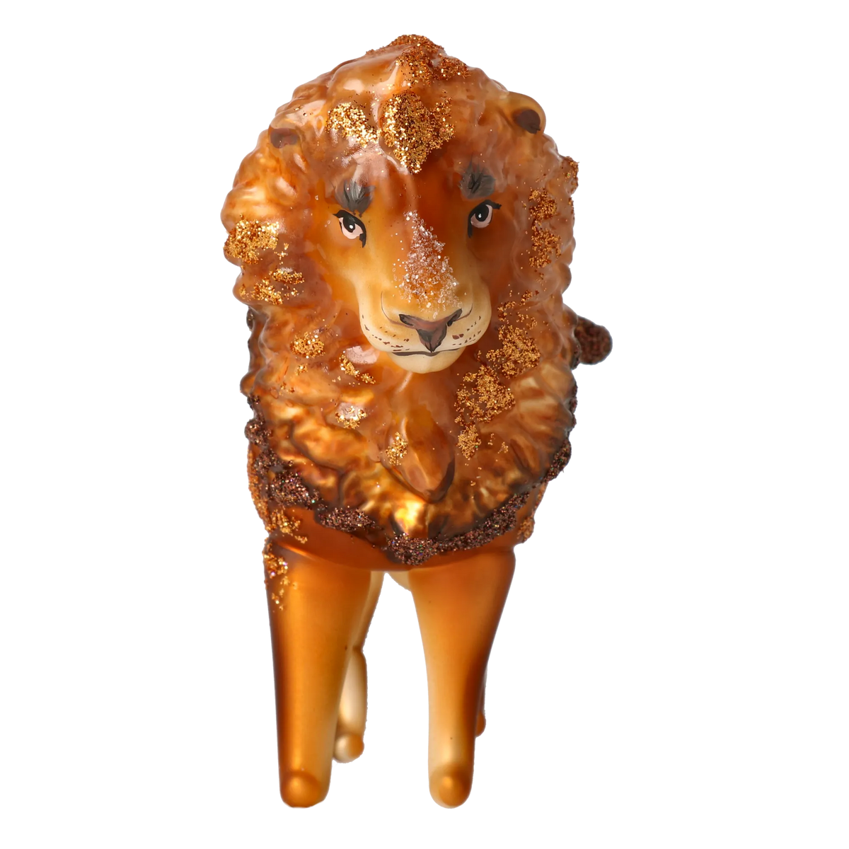 Tawny Sovereign | Hand-Painted Glass Ornament | Blubom 2022-023