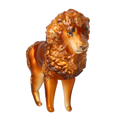 Load image into Gallery viewer, Golden Mane Lion Glass Ornament  Handmade Glass Christmas ornament. 2022-023
