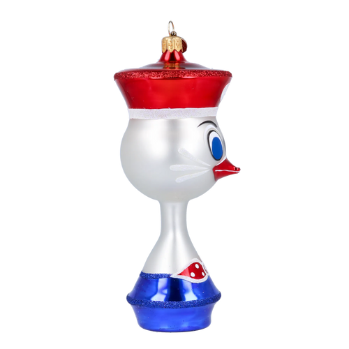 Gallant Cadet | Hand-Painted Glass Ornament | Blubom 2022-039