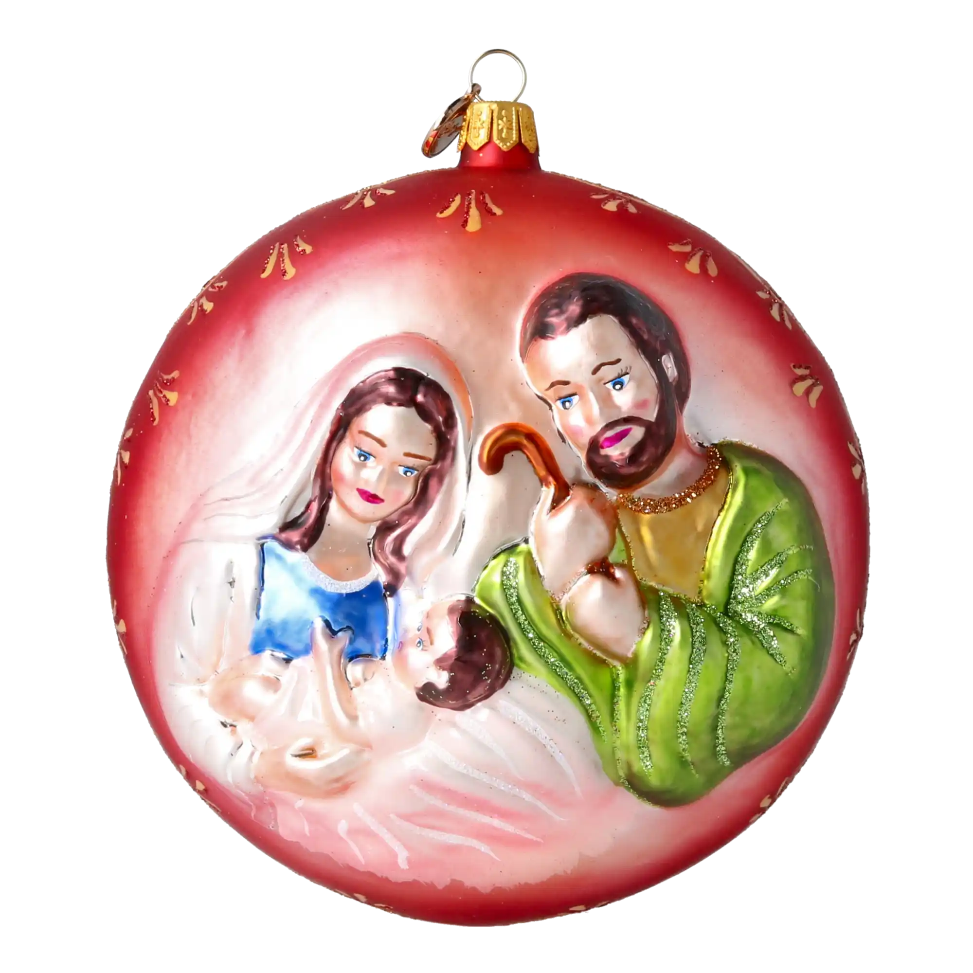 Święta Rodzina Szklana Ozdoba