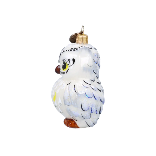 Cudownie Tajemnicza Sowa Szklana Ozdoba