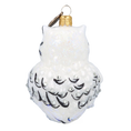 Load image into Gallery viewer, Snowy Dreamer Owl Premium christmas glass ornament 2022-049
