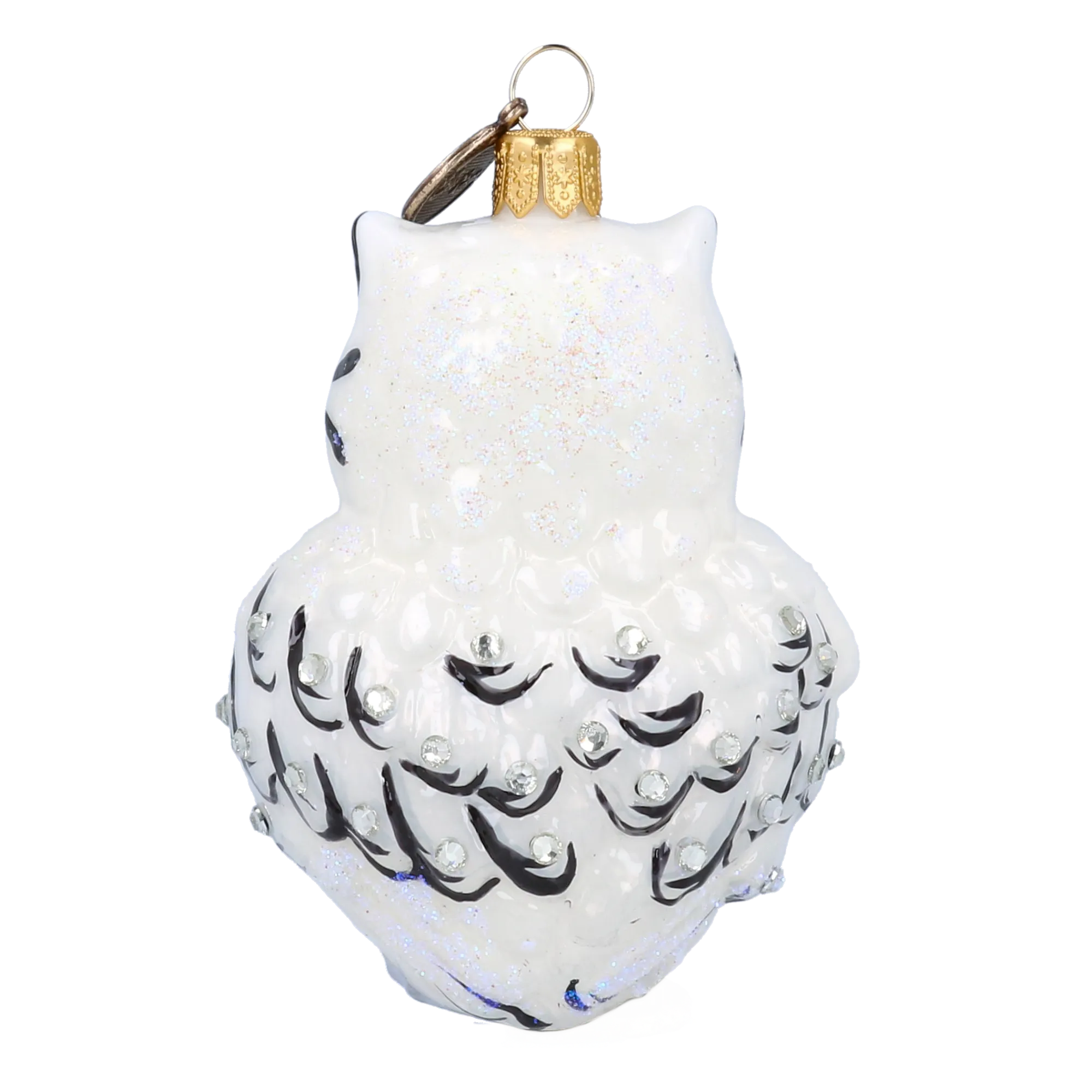 Snowy Dreamer Owl Premium christmas glass ornament 2022-049