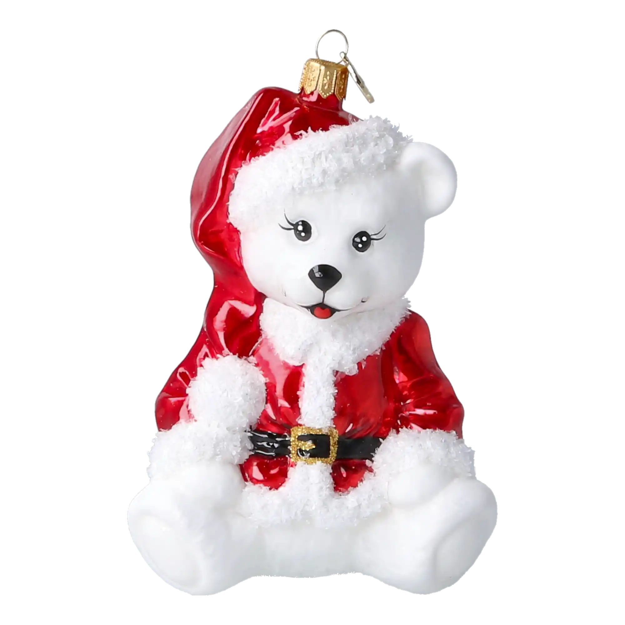 Miś W Kubraczku Szklana Ozdoba