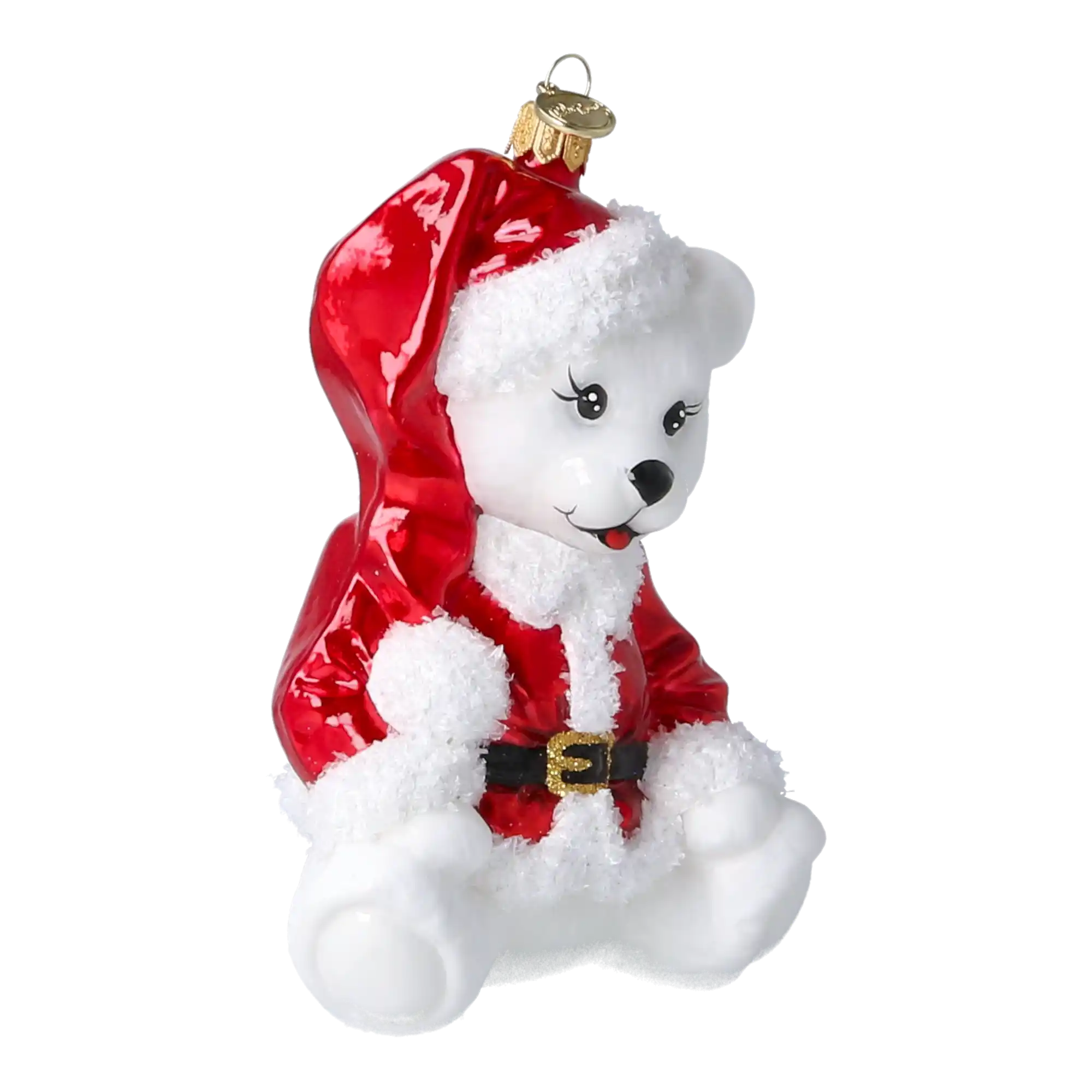 Miś W Kubraczku Szklana Ozdoba