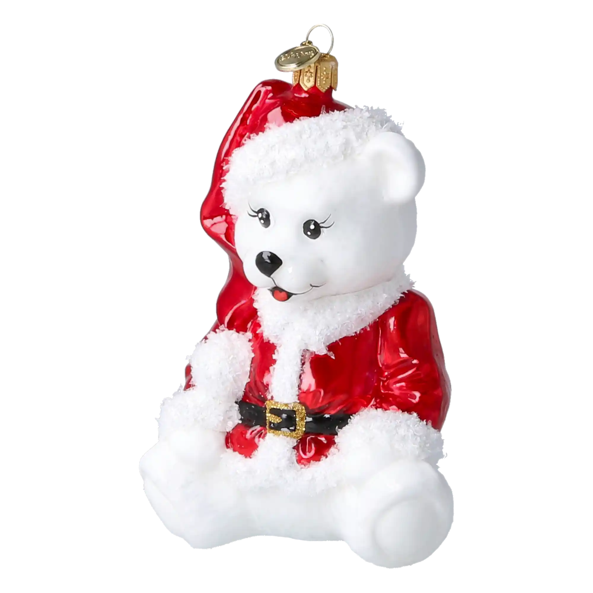 Miś W Kubraczku Szklana Ozdoba