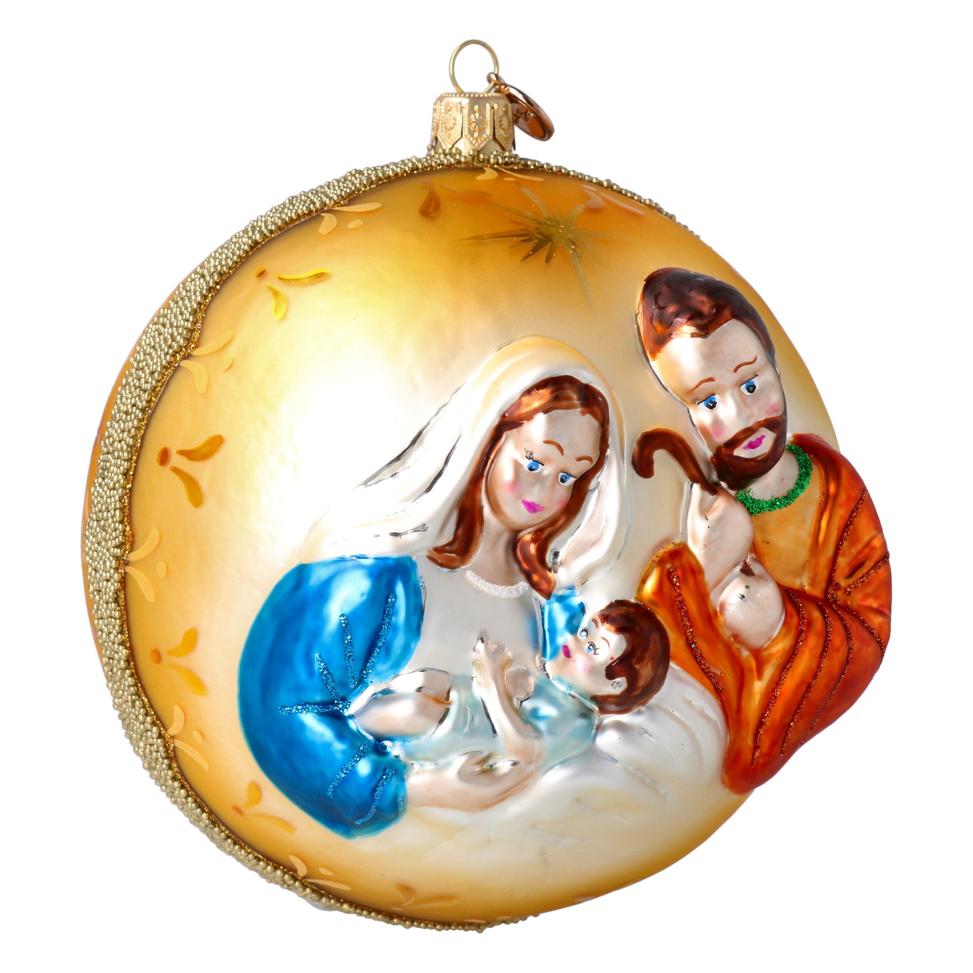Święta Rodzina Szklana Ozdoba