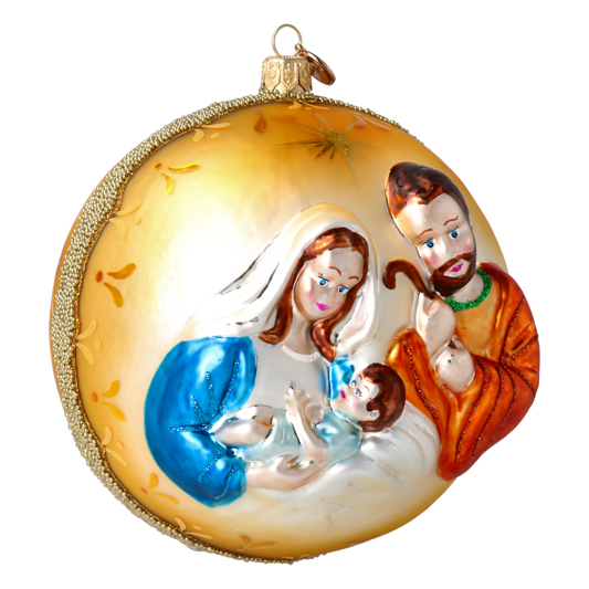 Święta Rodzina Szklana Ozdoba