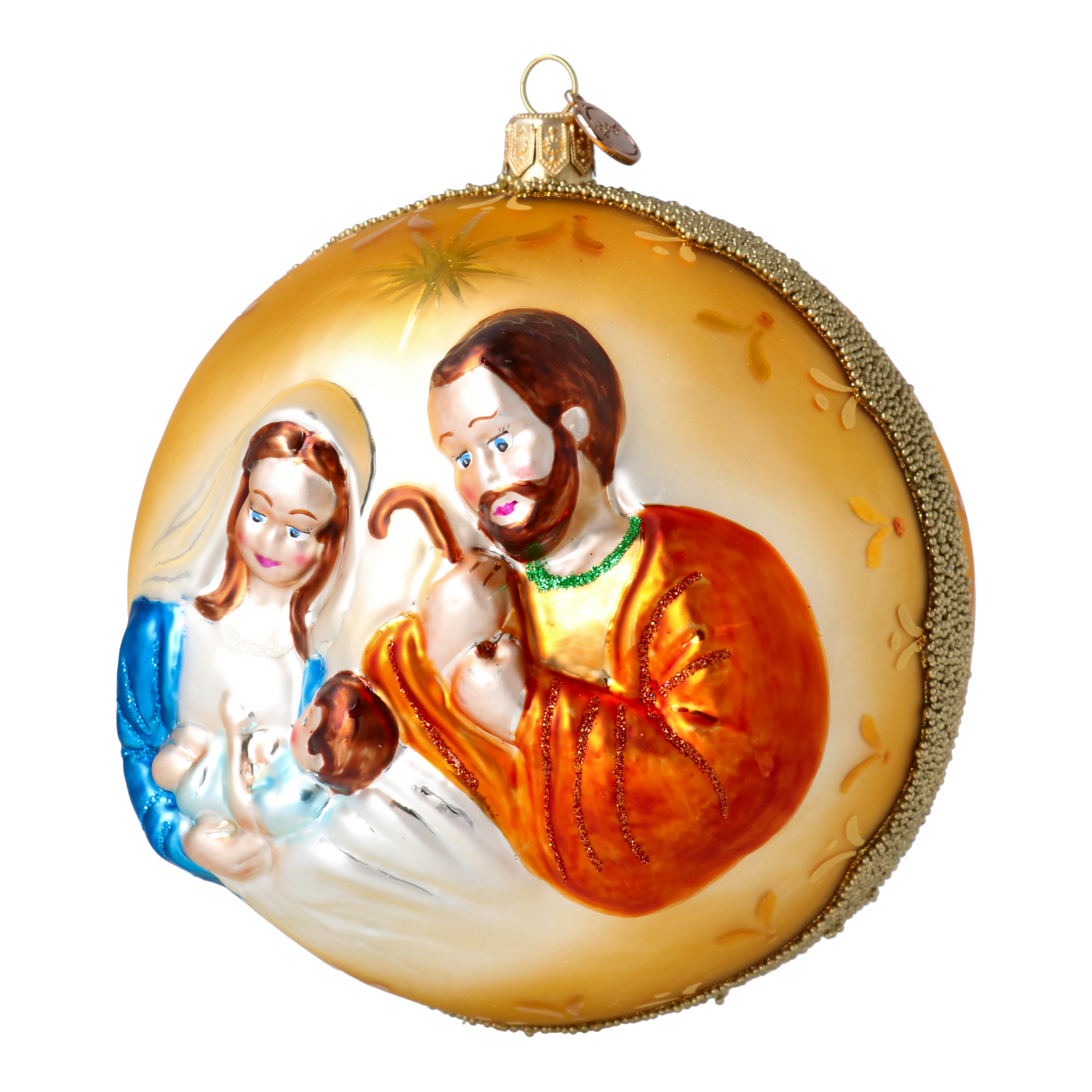 Święta Rodzina Szklana Ozdoba