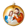 Amber Hallowed Silence | Hand-Painted Glass Ornament | Blubom 2022-067