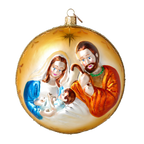 Amber Hallowed Silence | Hand-Painted Glass Ornament | Blubom 2022-067