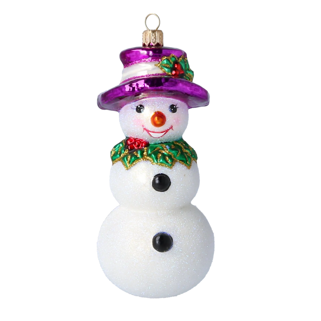 Dapper Frost Envoy | Hand-Painted Glass Ornament | Blubom 2022-070