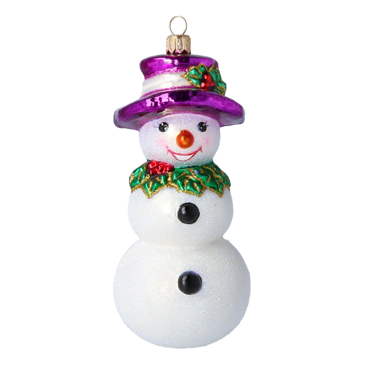 Dapper Frost Envoy | Hand-Painted Glass Ornament | Blubom 2022-070