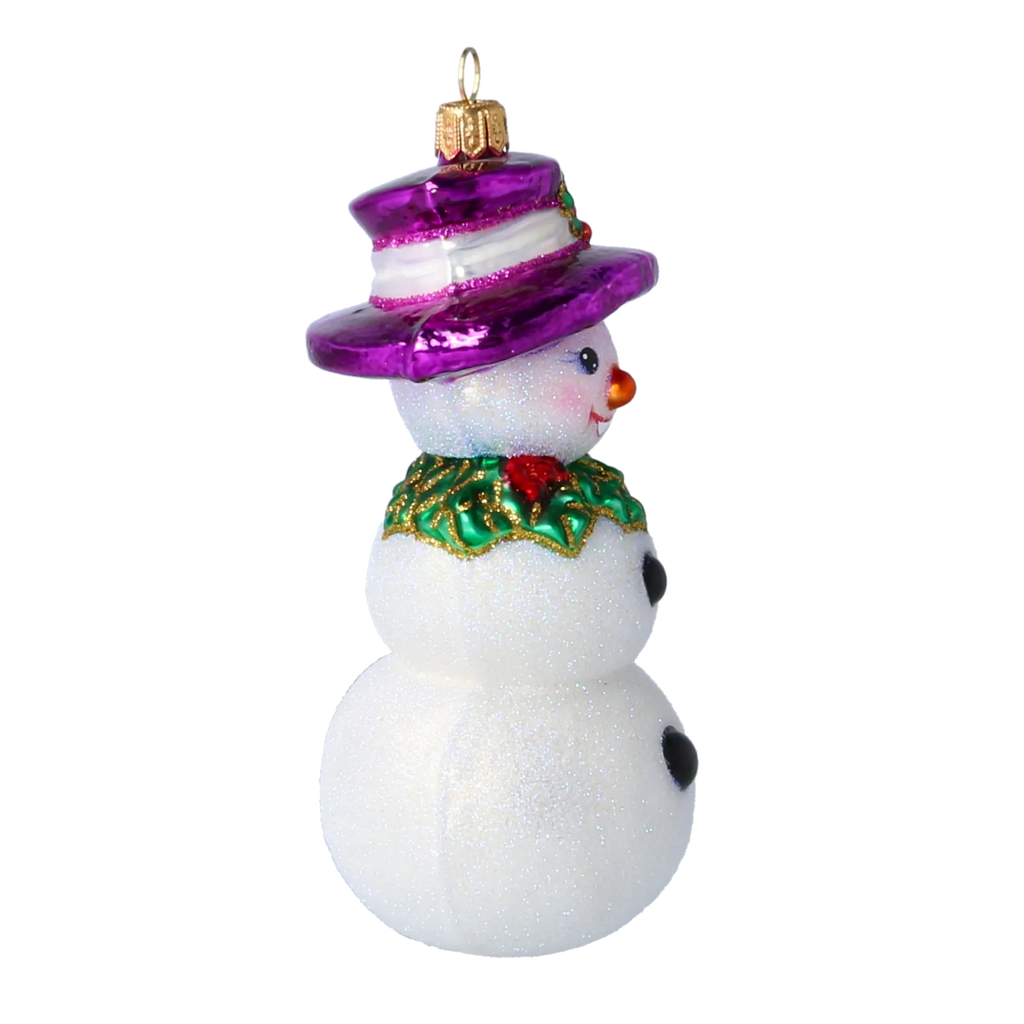 Dapper Frost Envoy | Hand-Painted Glass Ornament | Blubom 2022-070