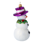 Dapper Frost Envoy | Hand-Painted Glass Ornament | Blubom 2022-070
