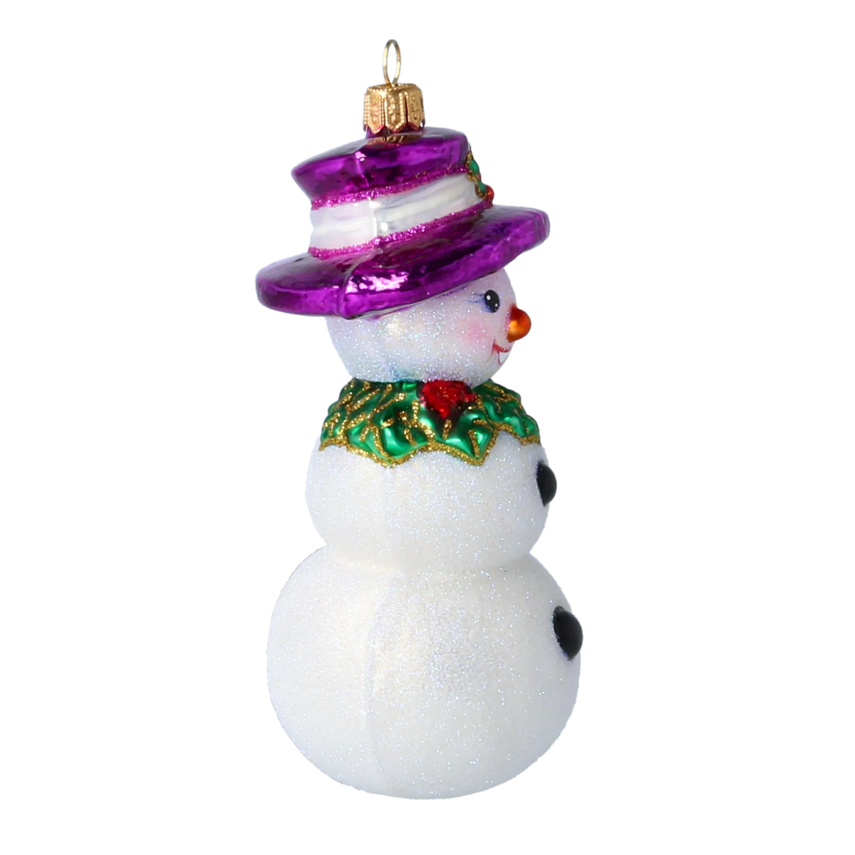 Dapper Frost Envoy | Hand-Painted Glass Ornament | Blubom 2022-070