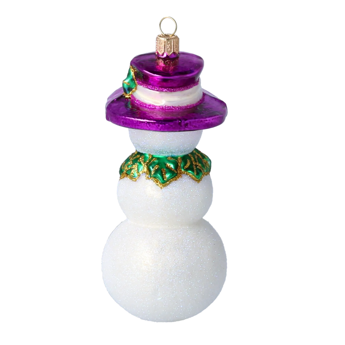 Dapper Frost Envoy | Hand-Painted Glass Ornament | Blubom 2022-070