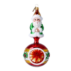 Benevolent Radiant Sovereign | Hand-Painted Glass Ornament | Blubom 2022-078