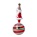 Solemn Winter Patron | Hand-Painted Glass Ornament | Blubom 2022-079