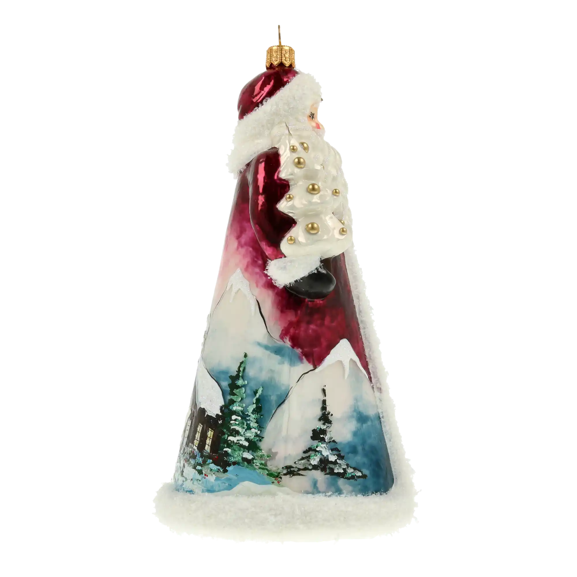 Mikołaj Z Latarnią Szklana Ozdoba