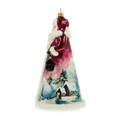 Load image into Gallery viewer, Santa with Lantern Handmade Glass Christmas ornament 2022-082
