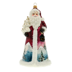 Twilight Peak Sentinel | Hand-Painted Glass Ornament | Blubom 2022-082
