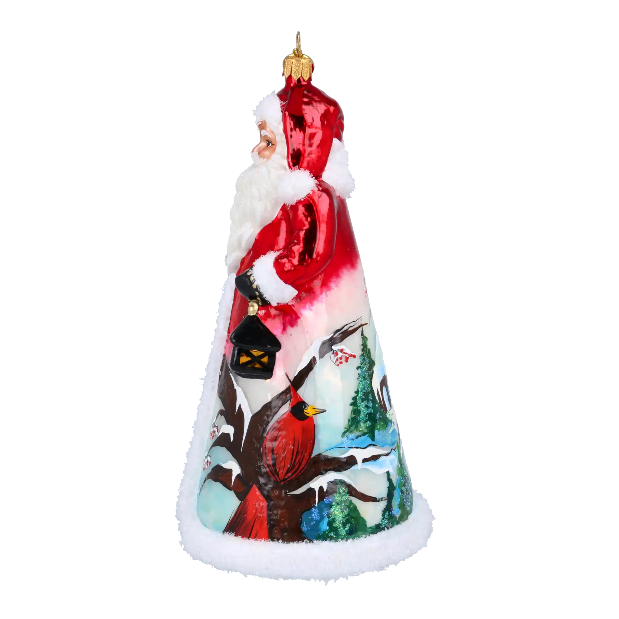 Mikołaj Z Latarnią Szklana Ozdoba