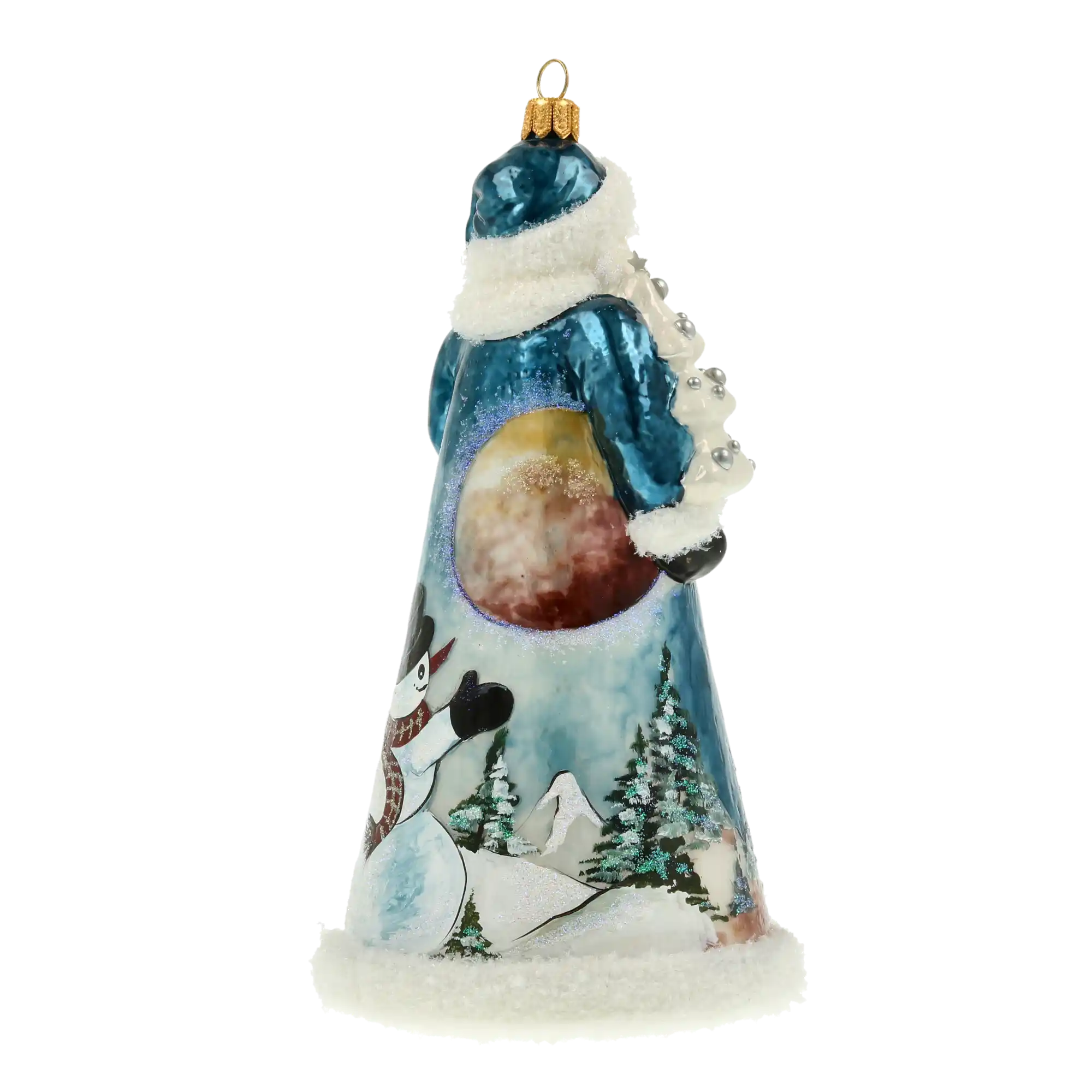 Mikołaj Z Latarnią Szklana Ozdoba