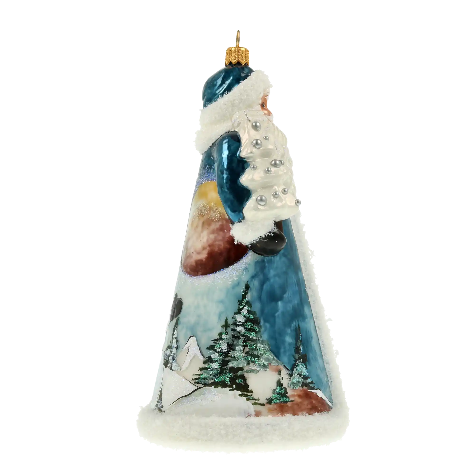 Mikołaj Z Latarnią Szklana Ozdoba