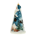 Load image into Gallery viewer, Santa from the Frostland Realm Handmade Glass Christmas ornament 2022-085
