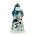 Load image into Gallery viewer, Santa from the Frostland Realm Handmade Glass Christmas ornament 2022-085
