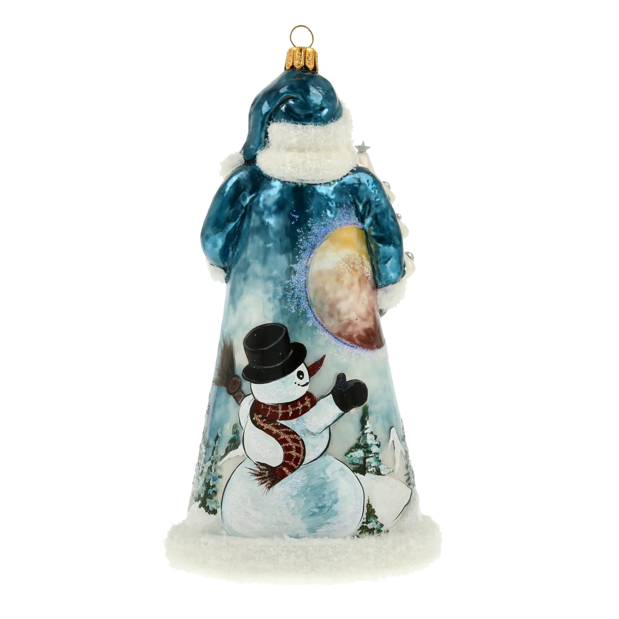 Santa from the Frostland Realm Handmade Glass Christmas ornament 2022-085