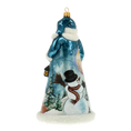 Load image into Gallery viewer, Santa from the Frostland Realm Handmade Glass Christmas ornament 2022-085
