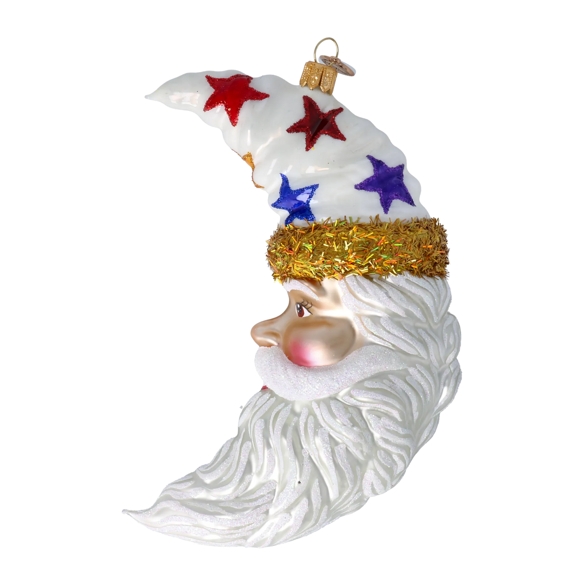 Serene Celestial Nomad | Hand-Painted Glass Ornament | Blubom 2022-088