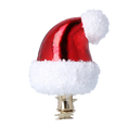 Load image into Gallery viewer, Scarlet Frosted Santa Hat Premium christmas glass ornament 2022-103
