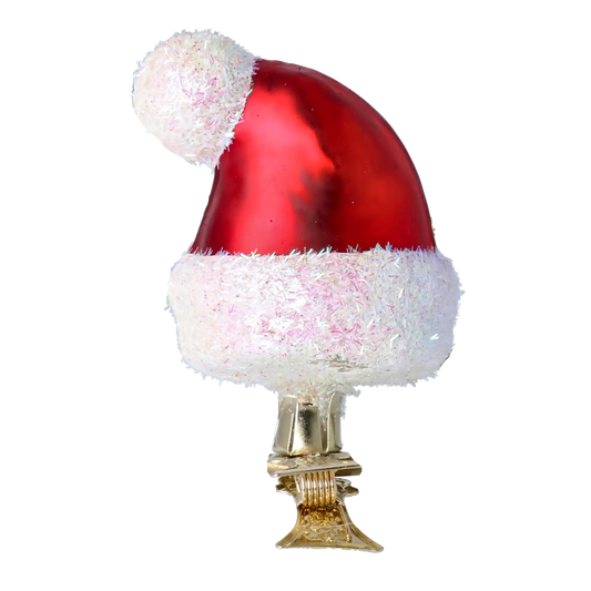 Czapka Pomocnika Mikołaja Szklana Ozdoba Czapeczka Mikołajka