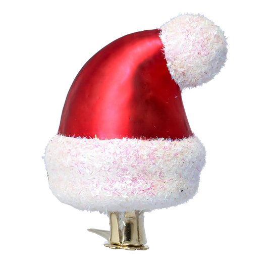 Czapka Pomocnika Mikołaja Szklana Ozdoba Czapeczka Mikołajka